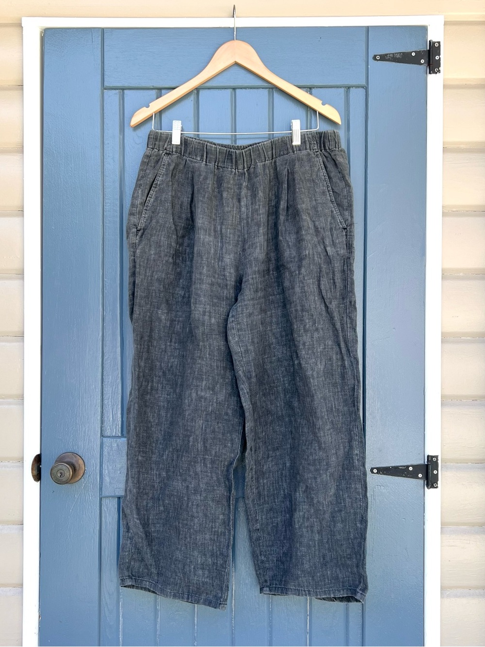 Eileen Fisher 100% Organic Linen Pant Women Size M/M